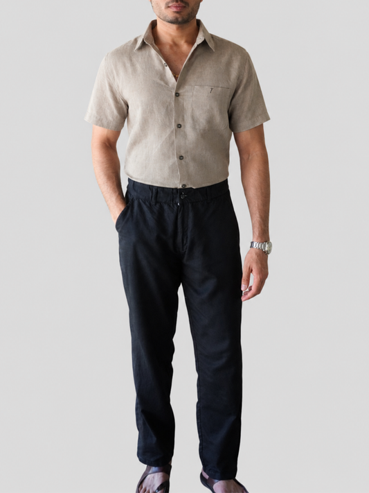 Light Brown Linen Shirt