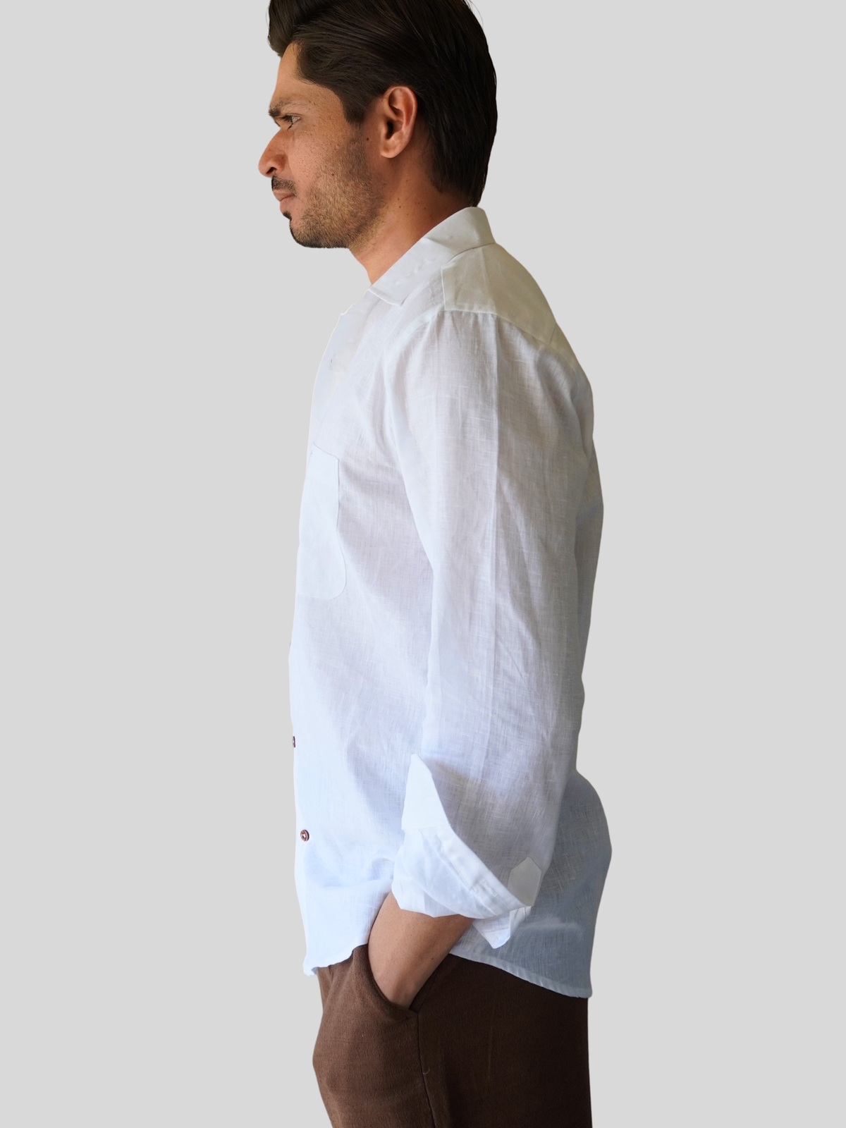 White Linen Shirt