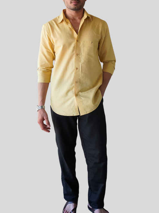 Sand Beige Linen Shirt