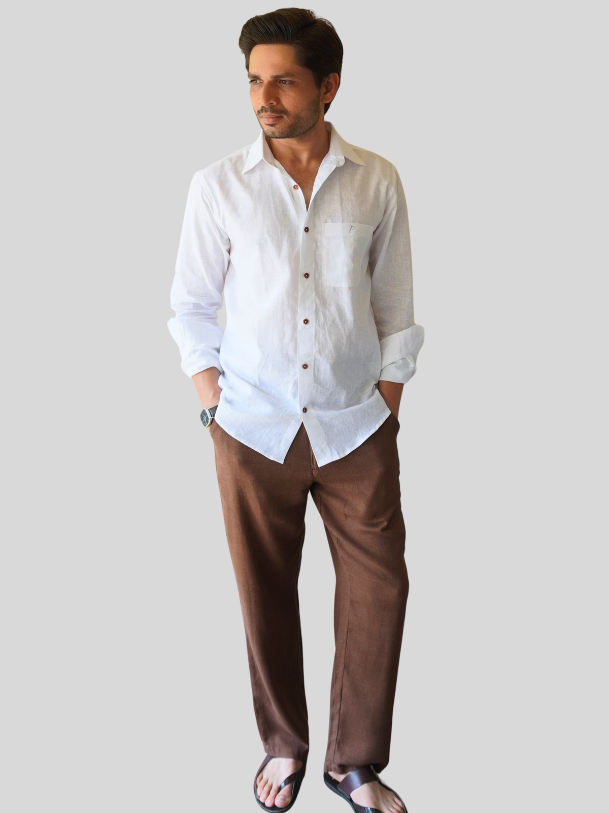 White Linen Shirt