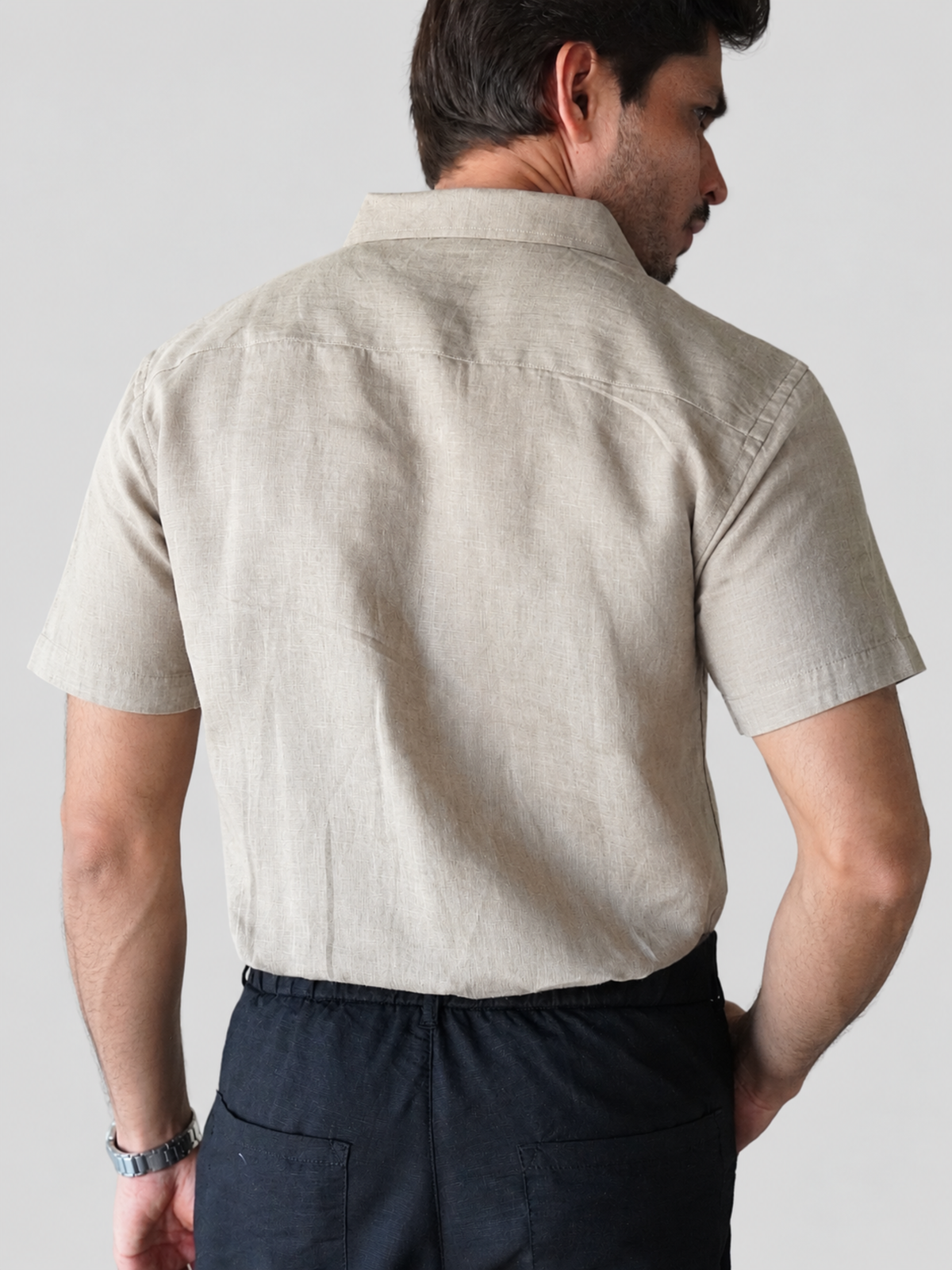 Light Brown Linen Shirt