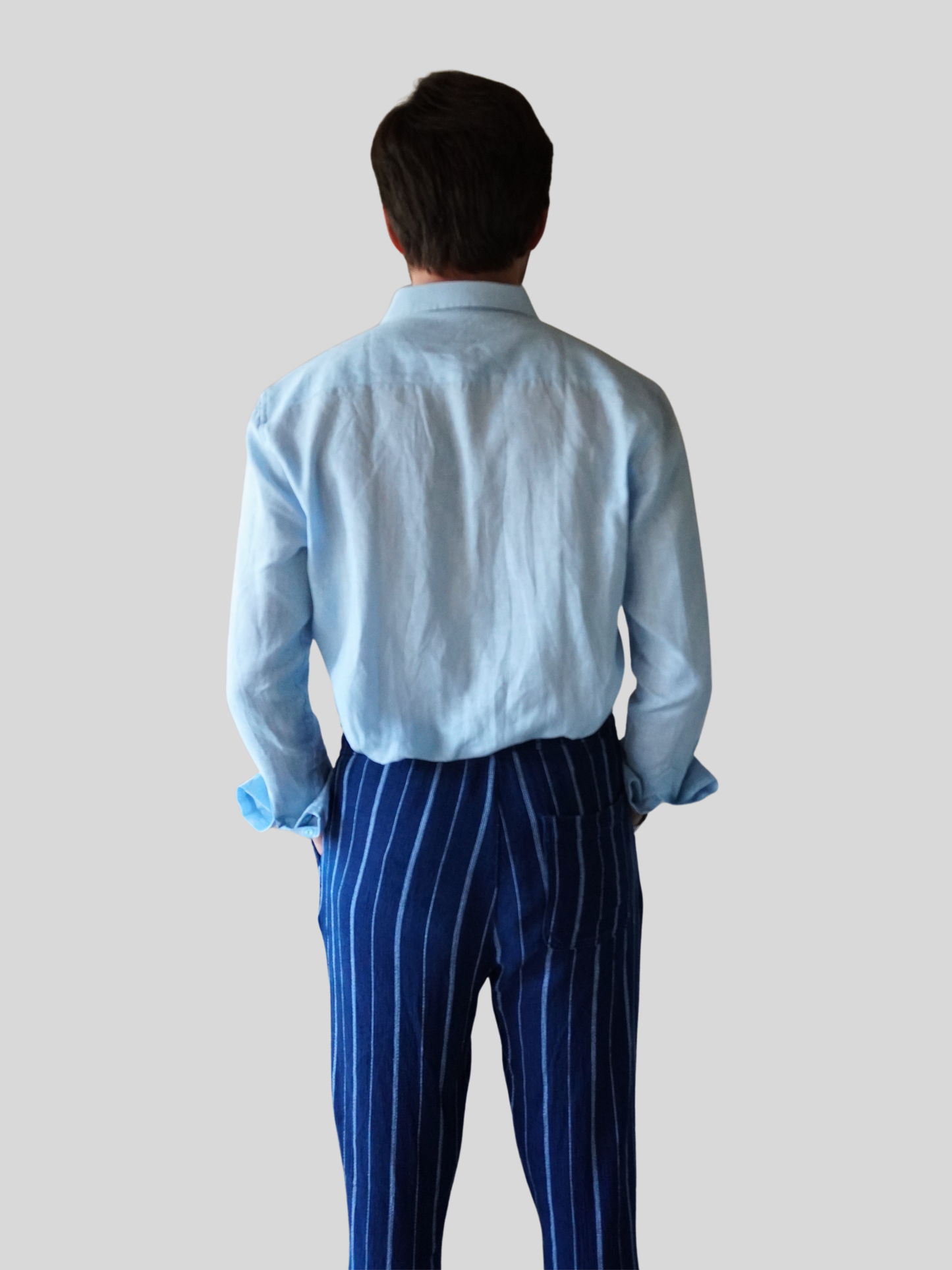 Classic Fit Sky Blue Linen Shirt