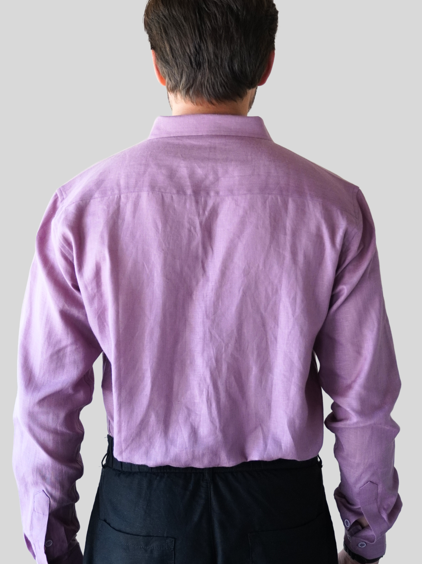 Purple Resort Linen Shirt