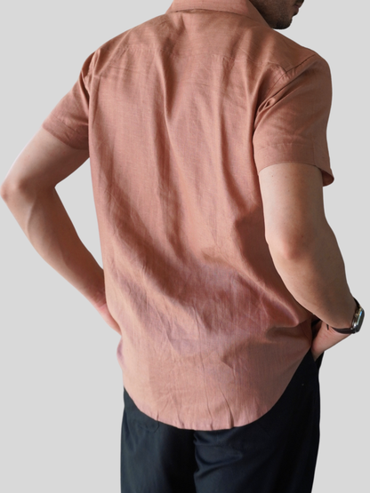 Earthy Brown Linen Shirt