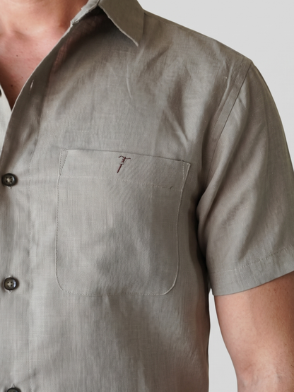 Light Brown Linen Shirt