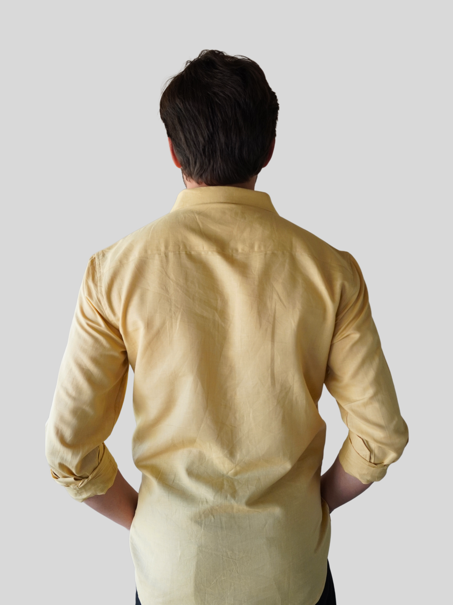 Classic Fit Sand Beige Linen Shirt
