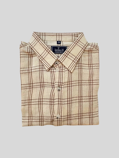 Handwoven Kala Cotton Checks Shirt